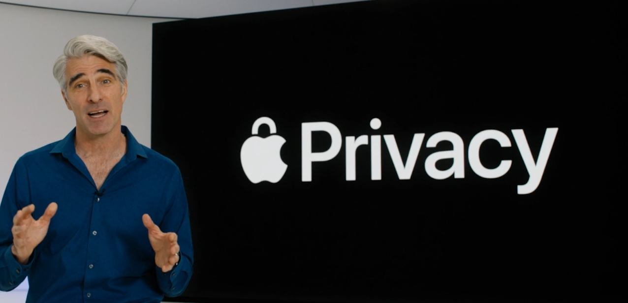 Apple’s Craig Federighi talking about Apple’s new privacy-related features